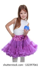 purple skirt child