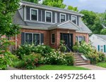 Charming Classic Family House Surrounded by Beautiful Blooming Flowers and Trees, Brighton, Massachusetts, USA