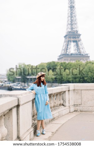 Image, Stock Photo Paris bridge Lifestyle