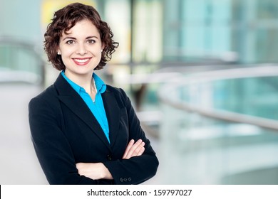 Charming Female Executive Posing Confidently