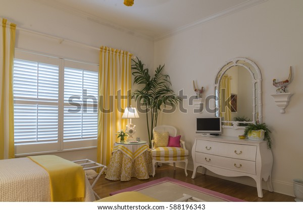 Charming Guest Bedroom Two Twin Beds Stock Photo Edit Now
