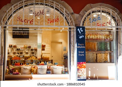 Charming Storefront Window Display From European Confectionary Store