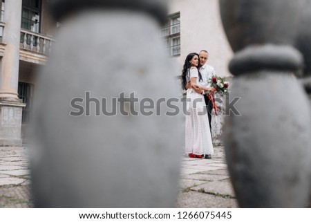 Similar – Hochzeitspaar auf Treppe