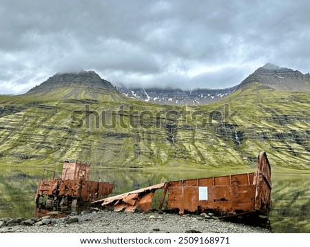 Similar – Shipwreck on the Lofoten Islands