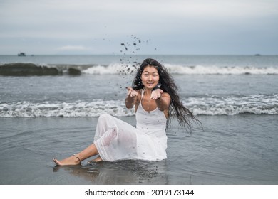 Mongolian Women Beach
