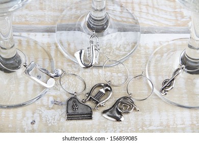 Charms On Wine Glasses