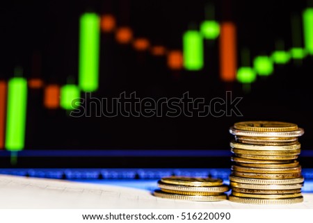Chart Forex Money Closeup Stock Photo Edit Now 516220090 - 