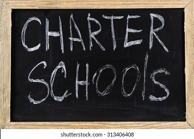 Charter Schools Written On Chalkboard