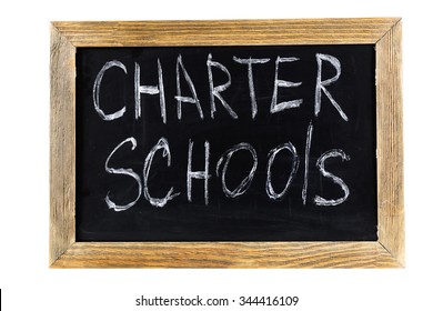 Charter Schools Written On Chalkboard