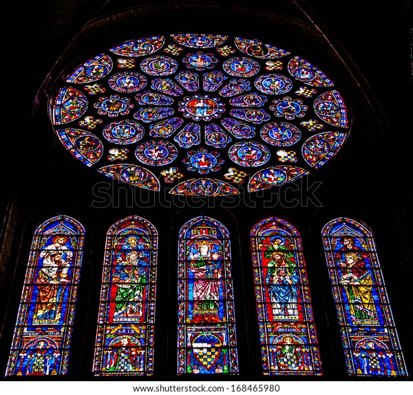 Chartres France April 14 Stained Glass Stock Photo Edit Now