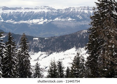 The Chartreuse Viewed From The Belledonne Mountains In March