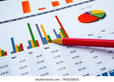 Charts Graphs Paper Financial Accounting Statistics Stock Photo (Edit ...