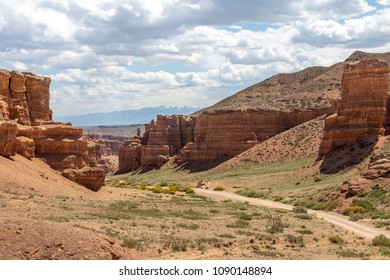 Charyn canyon in Almaty region of Kazakhstan - Shutterstock ID 1090148894
