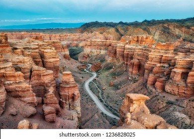 Charyn Canyon in South East Kazakhstan, taken in August 2018 - Powered by Shutterstock