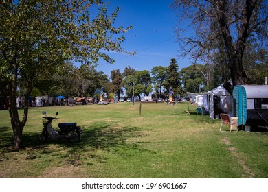 Chascomus, Buenos Aires Province, Argentina - 14 March 2021: A View Of Chascomus Craft Fair