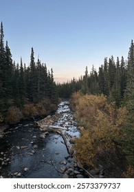Chasing daylight over the River.