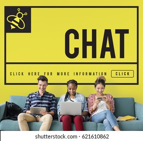 Chat Message Communication Connection Concept