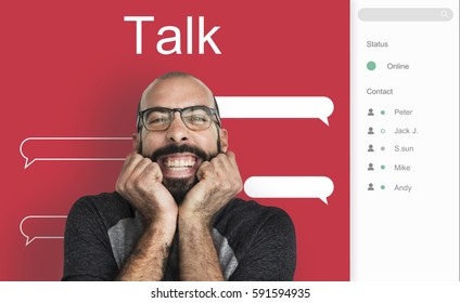 Chat Message Talk Connect Notification Word