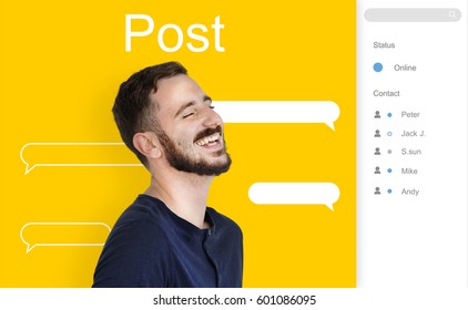 Chat Message Talk Connect Notification Word