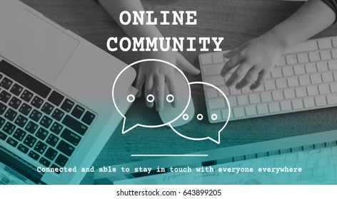 Chat Speech Bubble Communication Network