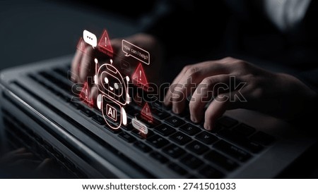 Chatbot AI helping under system alert condition with error warnings and communication risk signals. Corpus