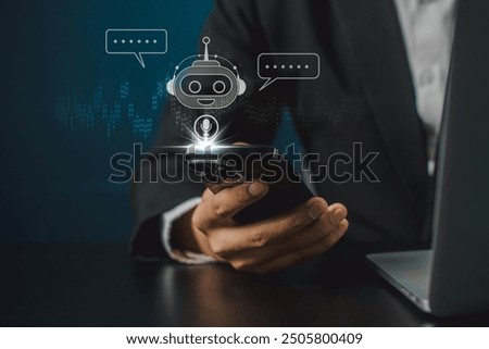 Chatbot artificial intelligence intelligent robot technology AI. 