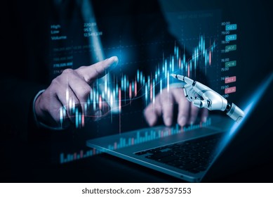 Chatbot conversation Ai Artificial Intelligence technology online customer service.Digital chatbot, robot application, OpenAI generate. financial investment stock market.Virtual assistant on internet.