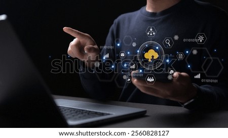 Chatbot conversation Ai Artificial Intelligence technology online customer service.Digital chatbot, robot application, 