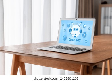 Chatbot software application for modish online business that automatically reply to customer questions - Powered by Shutterstock