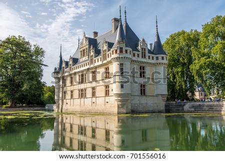 Chateau De Azayle Rideau France Chateau Loire Stockfoto (Jetzt ... Chateau De Azayle Rideau France Chateau Loire Stockfoto (Jetzt ...