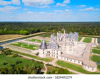 Chateau De Chambord Is The Largest Castle In The Loire Valley, France