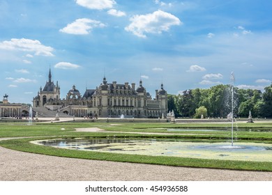 The Chateau De Chantilly Is A Historic Chateau Located In The Town Of Chantilly, France.