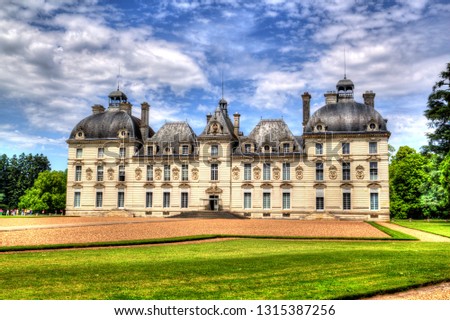 Chateau de Cheverny, a famous castle of the Loire valley in the departement Loir-et-Cher in France. 