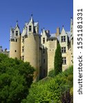 Chateau de Montreuil-Bellay. Historical building in the town of Montreuil-Bellay, departement of Maine-et-Loire, France. It is listed as a monument historique by the French Ministry of Culture