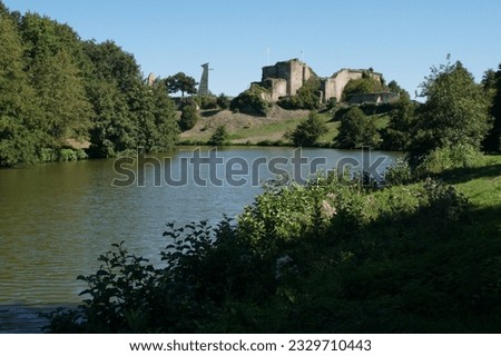 Chateau de Tiffauges (Chateau de Barbe-bleue - Blue Beard). Vendee, Pays de la Loire, France