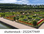 Chateau de Villandry, UNESCO World Heritage Site, Villandry, Indre-et-Loire, Pays de la Loire, France