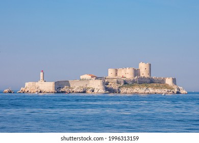 Chateau d'If castle, a fortress and former prison located on the Ile d'If, the smallest island in the Frioul archipelago offshore from Marseille