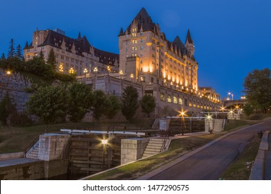 Chateau Laurier by the Rideau Canal