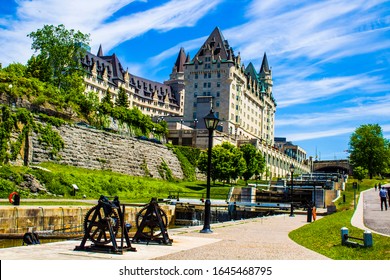 Chateau Laurier Ottawa River Canada