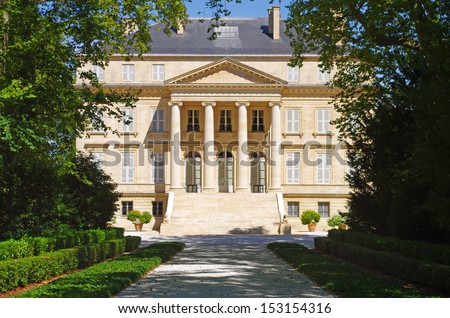 Chateau margaux is a famous wine estate of Bordeaux wine. France
