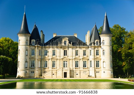 Chateau Pichon Longueville in region Medoc, France