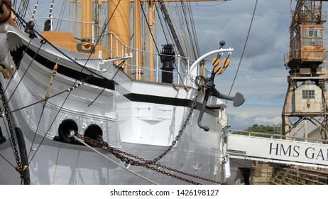 Chatham Kent UK June 15th 2019 . HMS Gannet 1878 In Dock On Public Display.