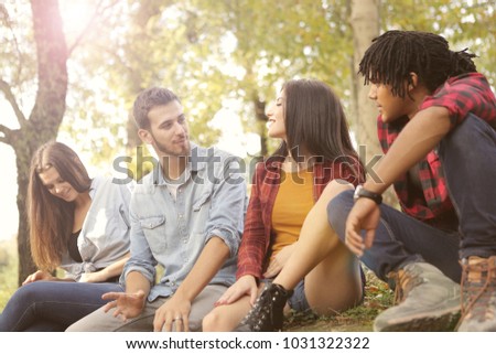 Chating with friends