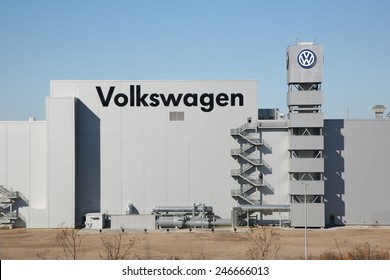 CHATTANOOGA, TN-JANUARY 2015: Volkswagen is adding 2,000 jobs at its Chattanooga, TN assembly plant with the introduction of the new Cross Blue SUV.