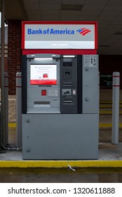 Chattanooga, TN/US- 02.22.2019:

Bank Of America Drive Up ATM. 