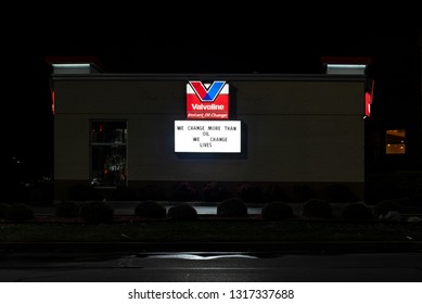 Chattanooga, Tn/US_ 2.18.2019

Valvoline Instant Oil Change Located By Hamilton Place Mall With A Proud Statement On Their Message Board. 