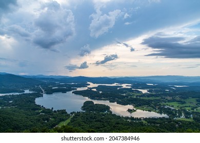 Chatuge Lake From Bell Mountain. Near Sunset. 