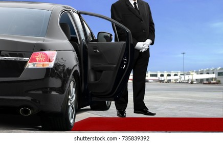 Chauffeur Waiting For Passenger