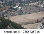 Chautauqua park trail as seen from Flagstaff mountain, Boulder, Colorado