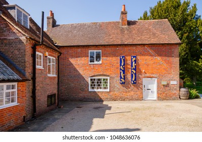 CHAWTON, UK - JUN 8, 2013: Chawton Cottage, An Independent Museum Of Novelist Jane Austen Courtyard